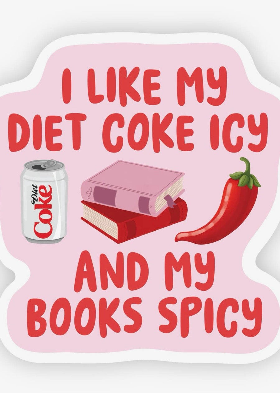 Diet Coke Spicy Books Sticker