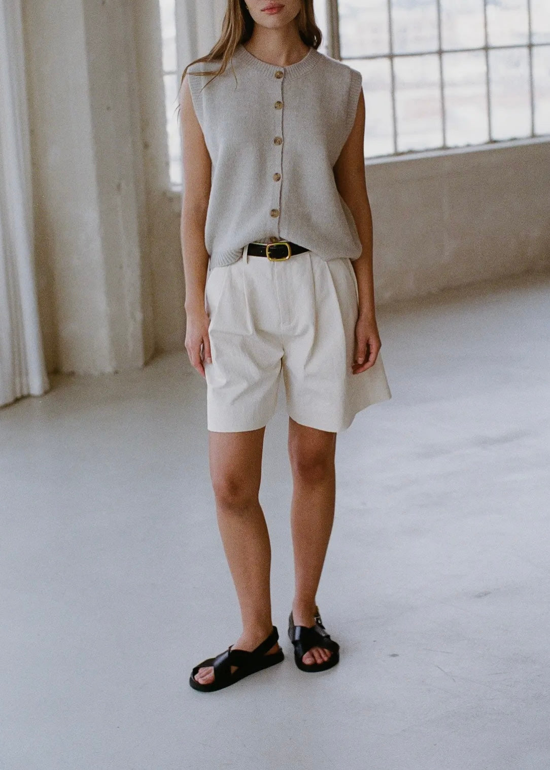 Cotton Straight Leg Short