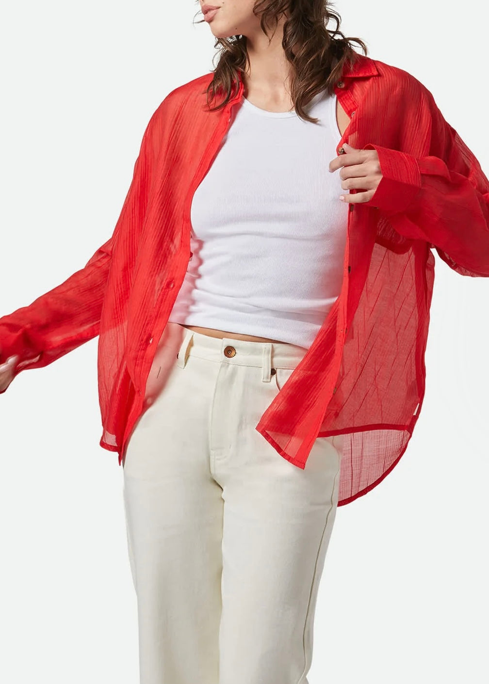 East Side Boxy L/S Button Down