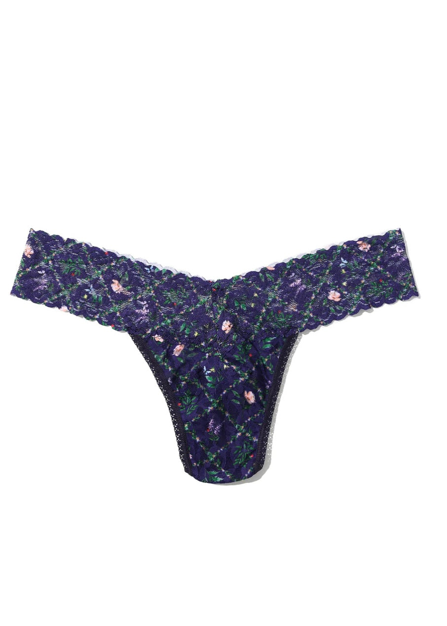 Signature Lace Printed Thong
