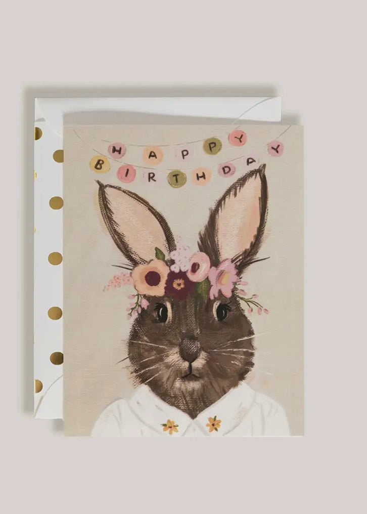 Happy Birthday Rabbit Card