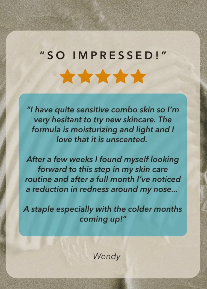 Vacation Skin Redness Recovery Overnight Mask and Moisturizer