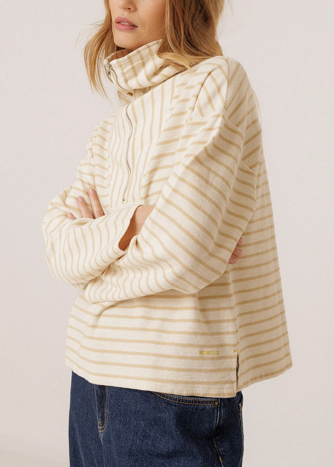Terrycloth Sailor Half-Zip
