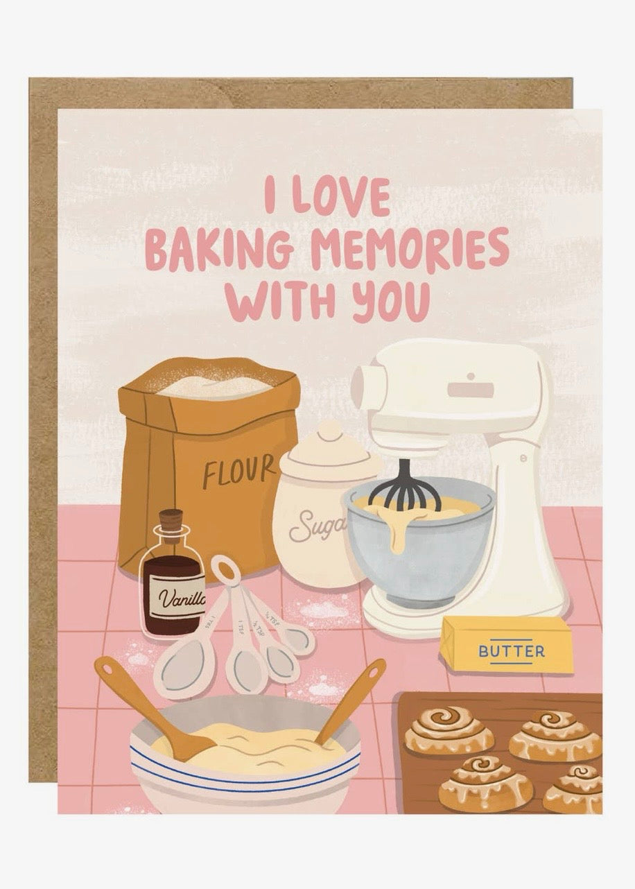 I Love Baking Memories Card