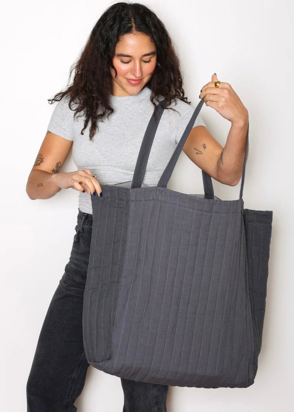 The Esme Oversized Quilted Tote