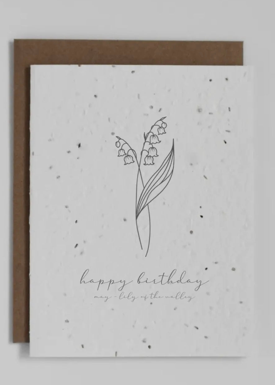 Plantable Greeting Card Birthday