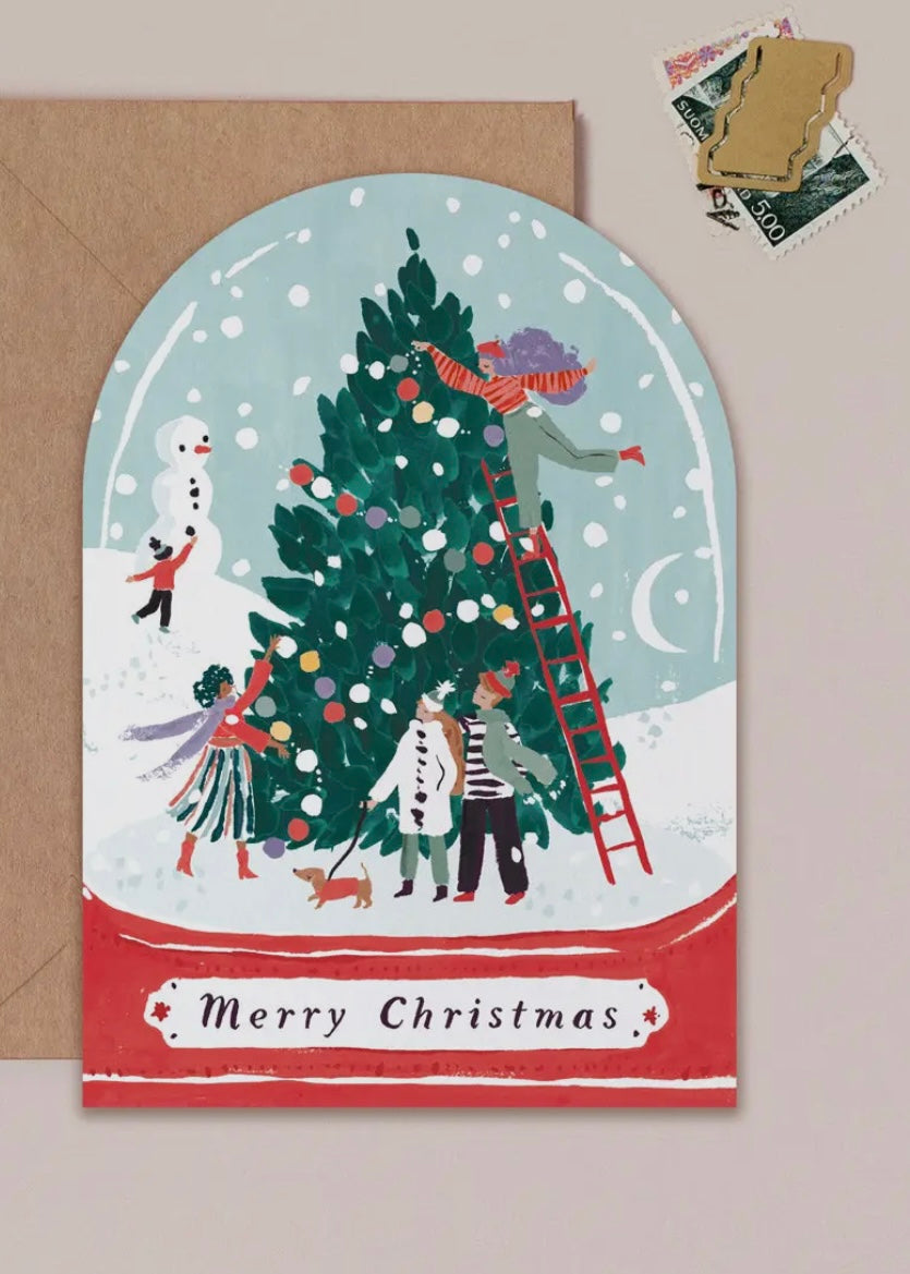 Snowglobe Christmas Card