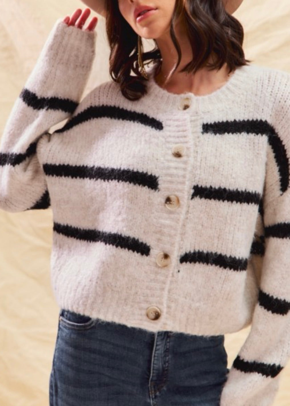 Relay Stripe Cardigan