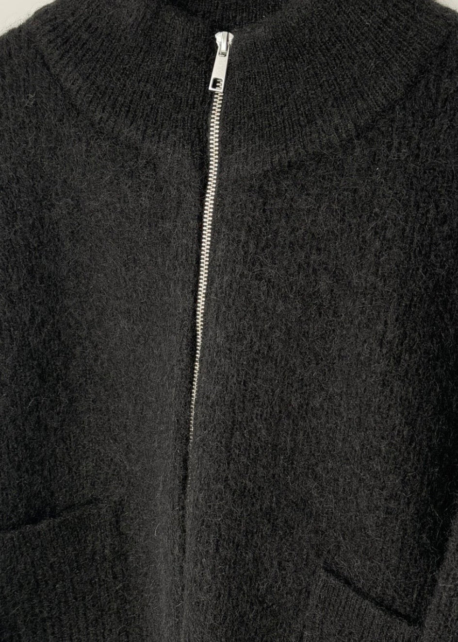 Alpaca Zip Front Jacket