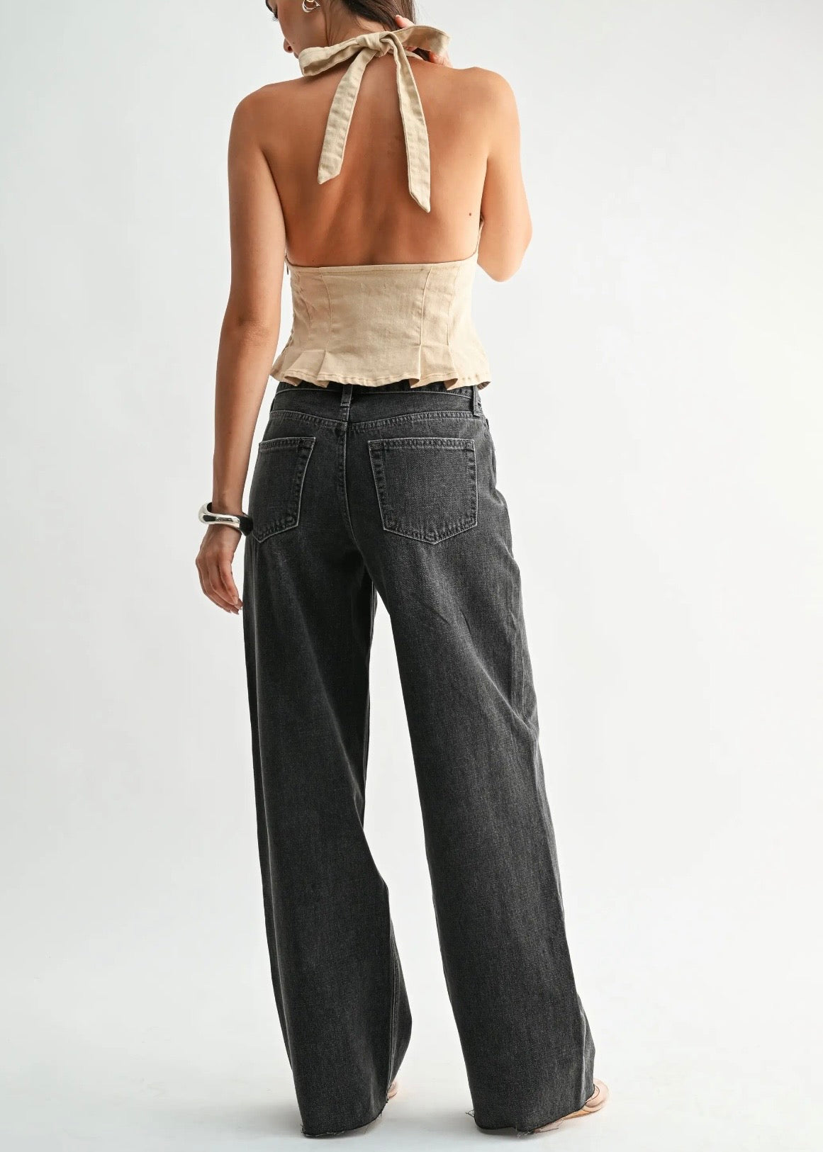 High Rise Full Length Wide Leg