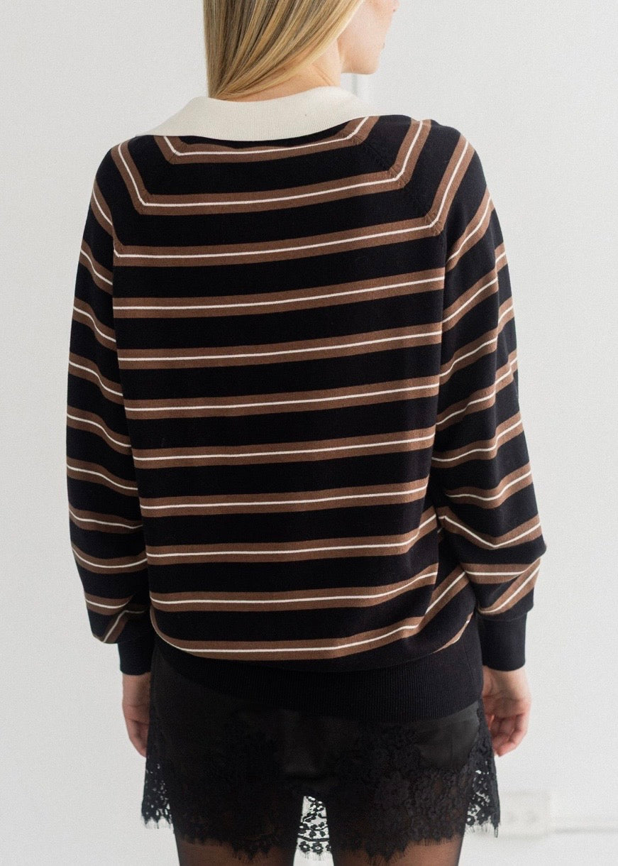 Oversized Knit Polo Shirt
