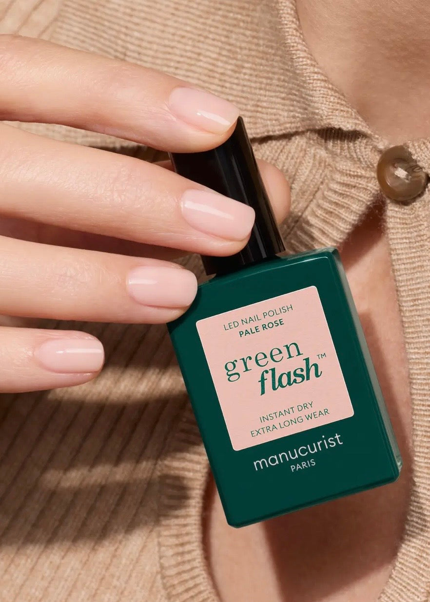 Pale Pink Green Flash Nail Polish