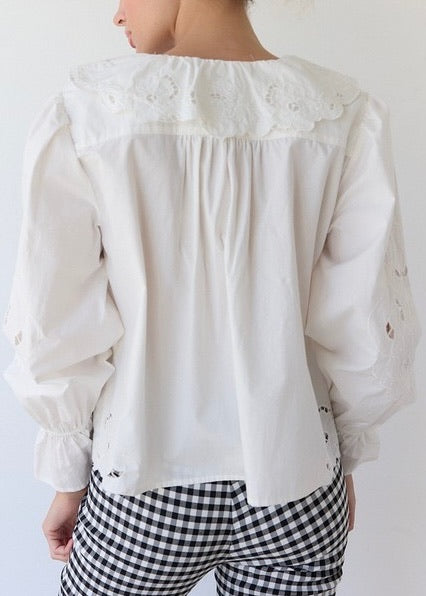 Scottie Ruffle Blouse