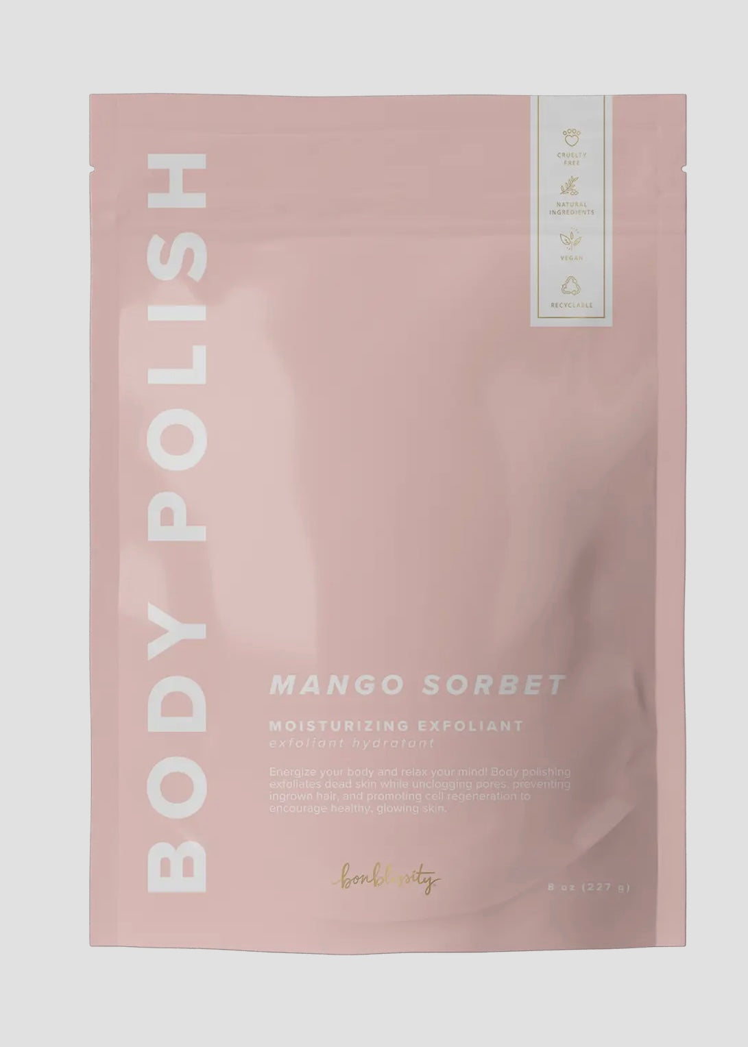 Mango Sorbet Body Polish Scrub W/Gold Spoon