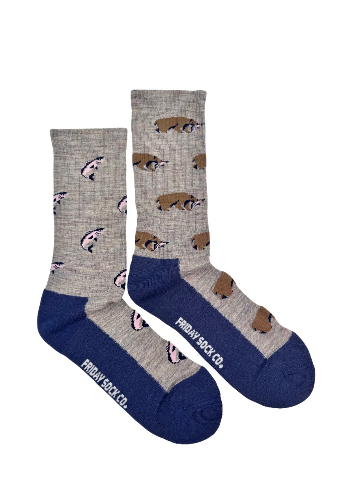 Bear in the Wild Merino Wool Socks