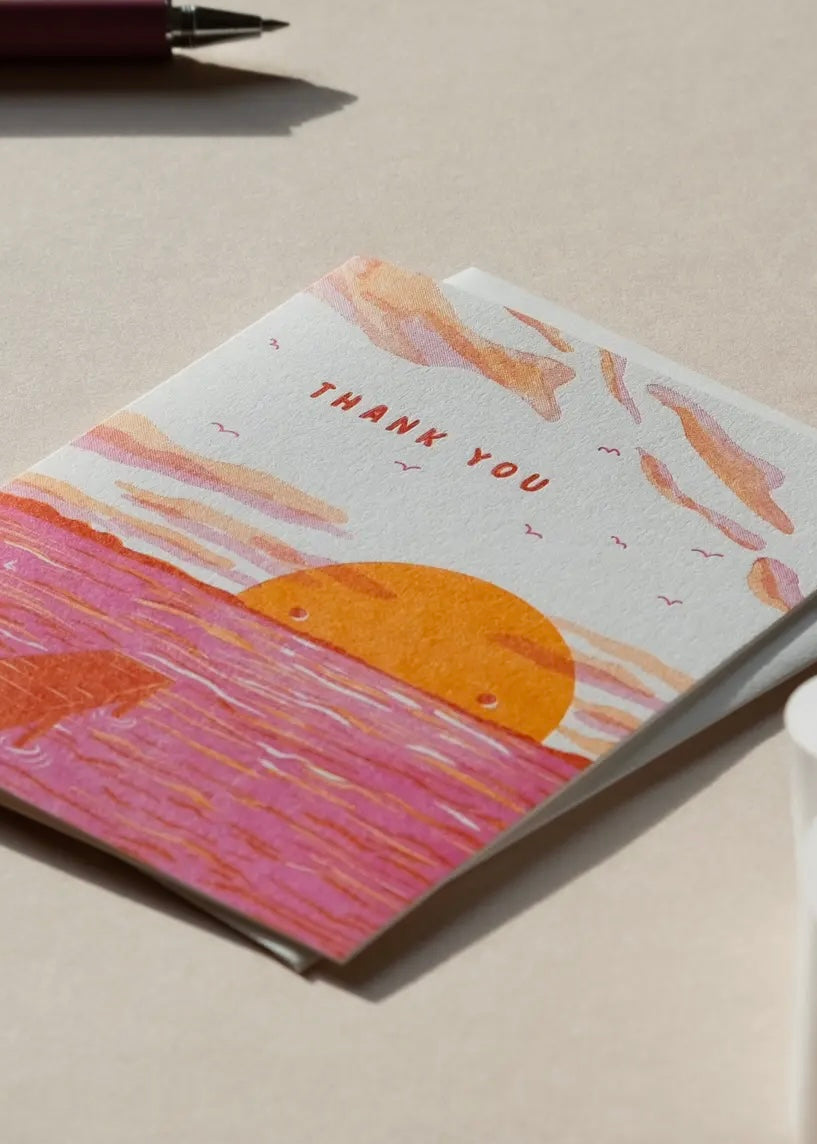 Thank-You Sunset Greeting Card