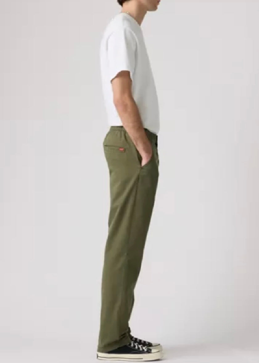 Pull-On Relaxed Straight Twill