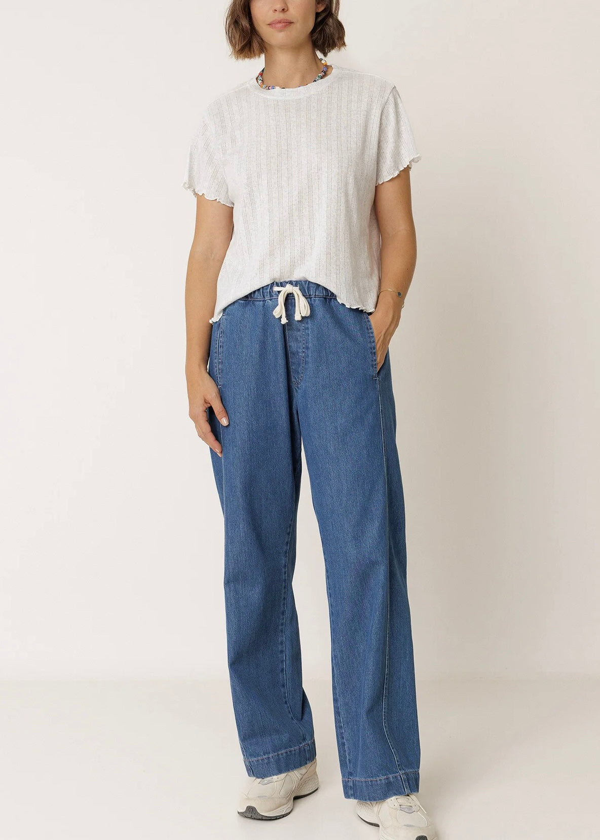 Cropped Rib Shirt