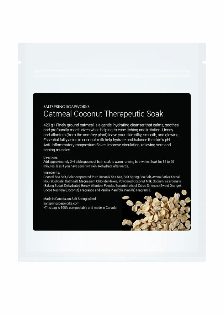 Oatmeal Coconut Milk Therapeutic Soak