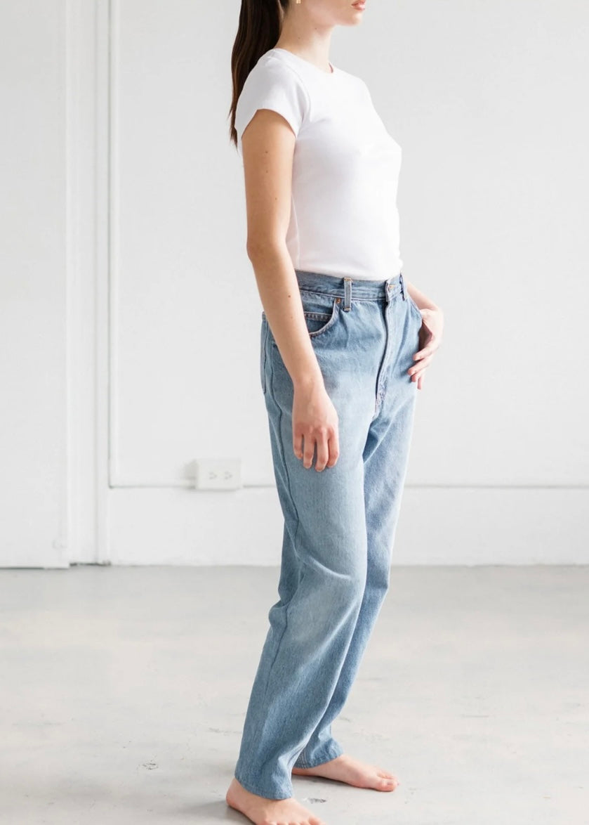 Ribbed Fitted T-Shirt