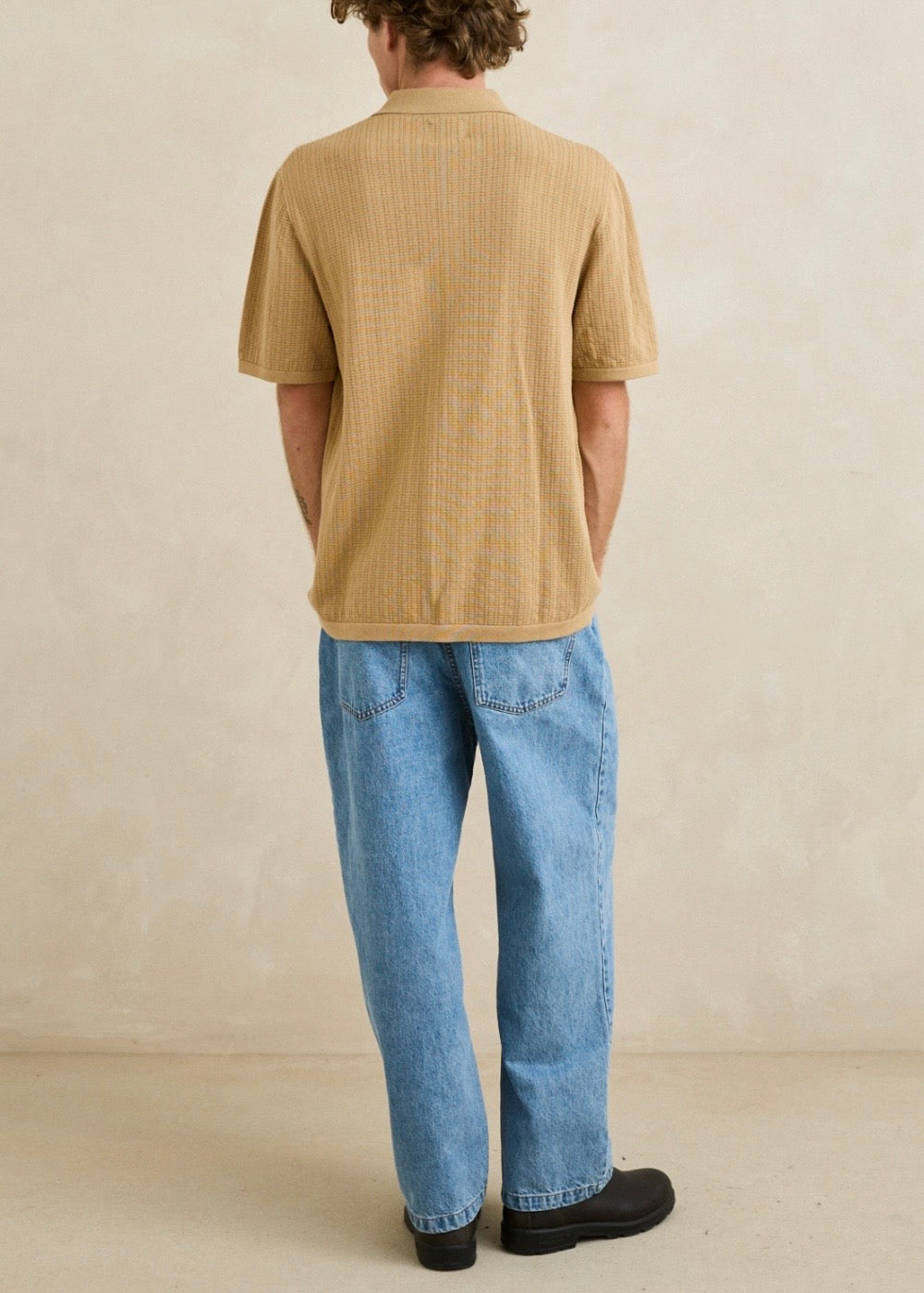 Textured Knit SS Shirt