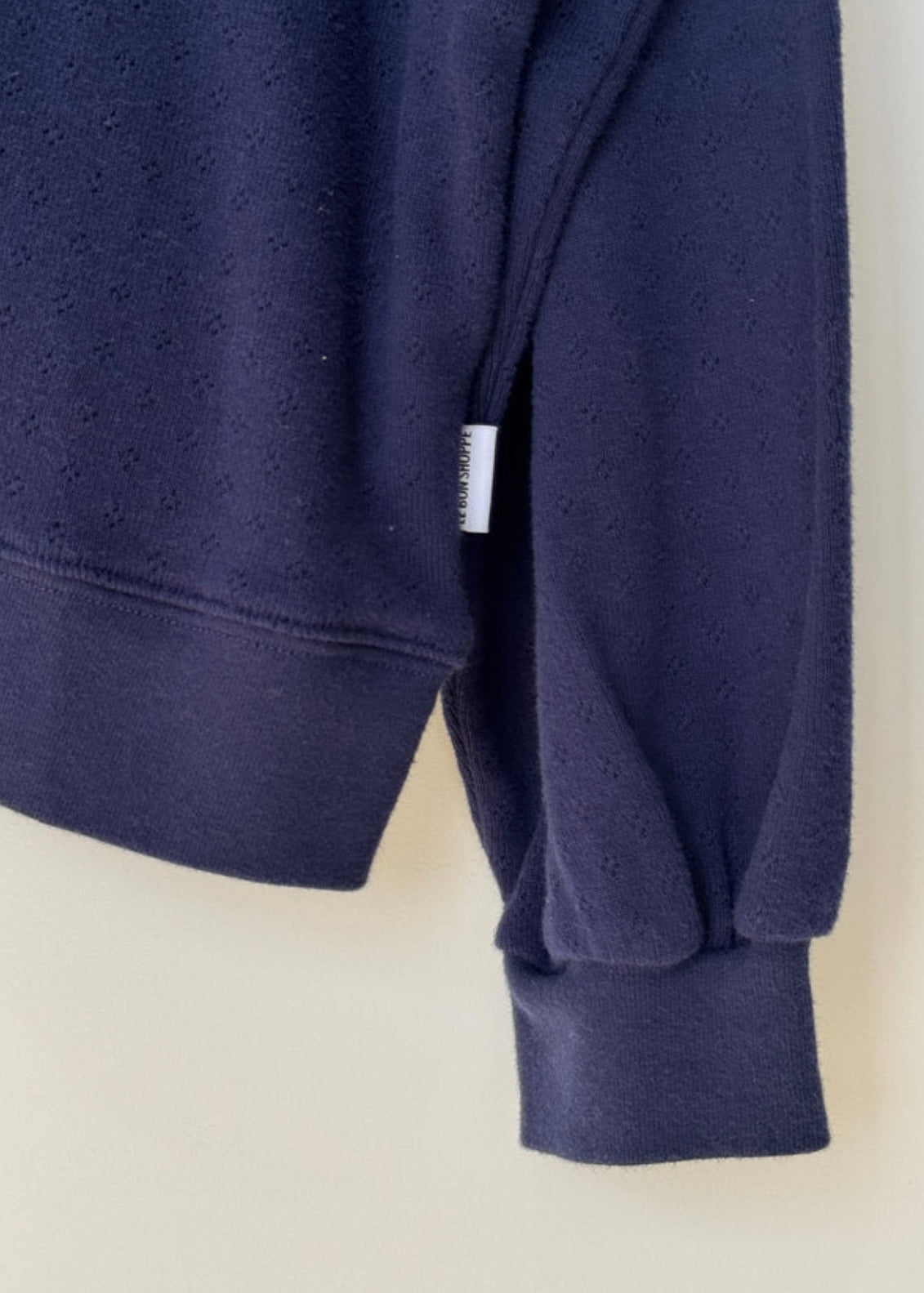 Pointelle Crew Sweatshirt