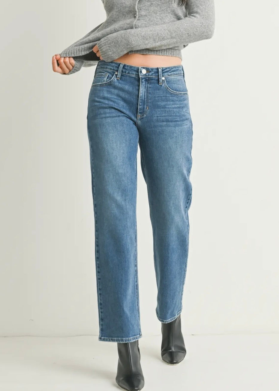 Stretchy Straight Jeans