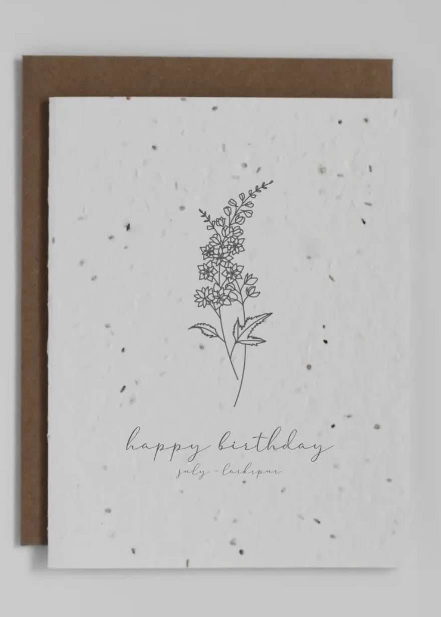 Plantable Greeting Card Birthday