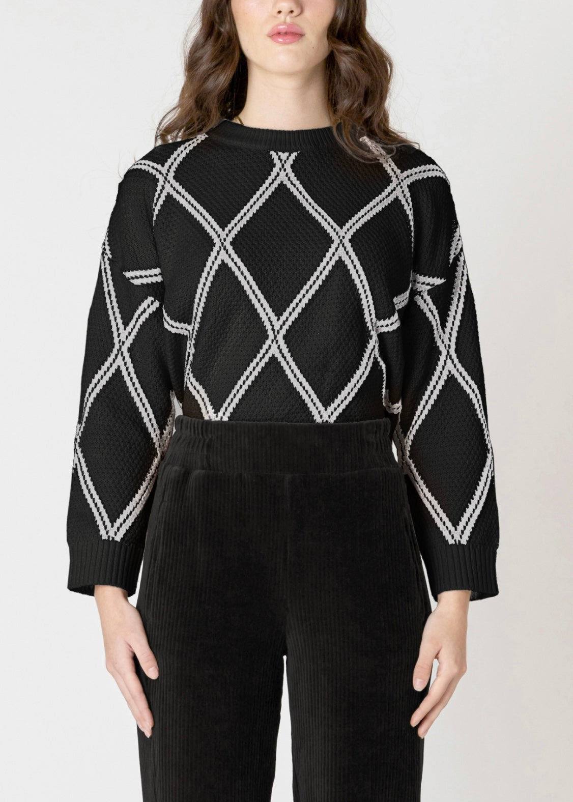 Diamond Check Sweater