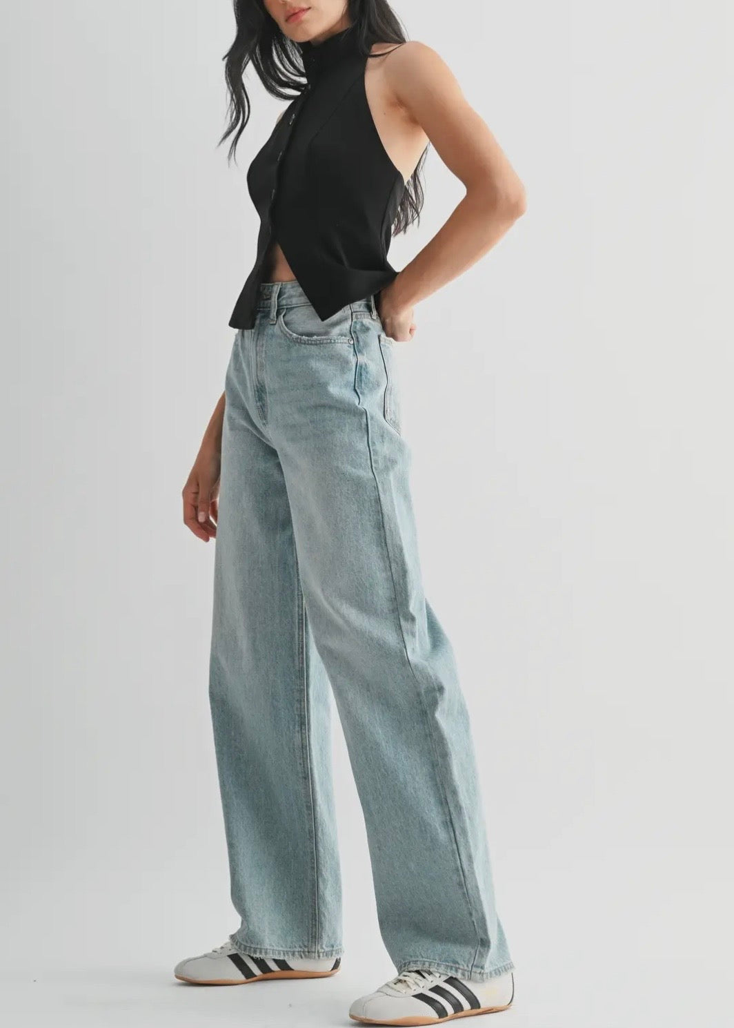 High Waisted Skater Jean