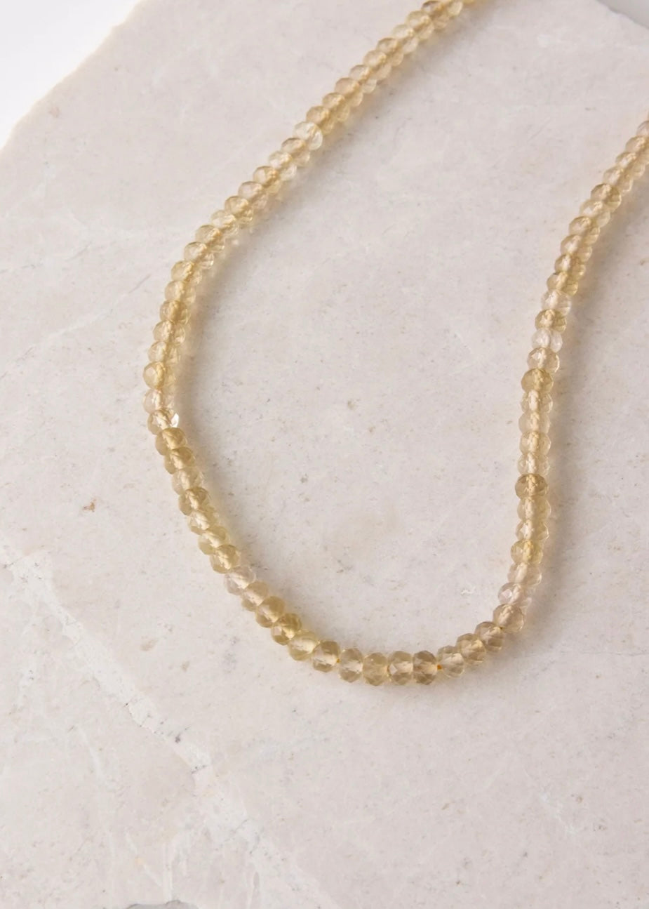 Citrin Beaded Necklace