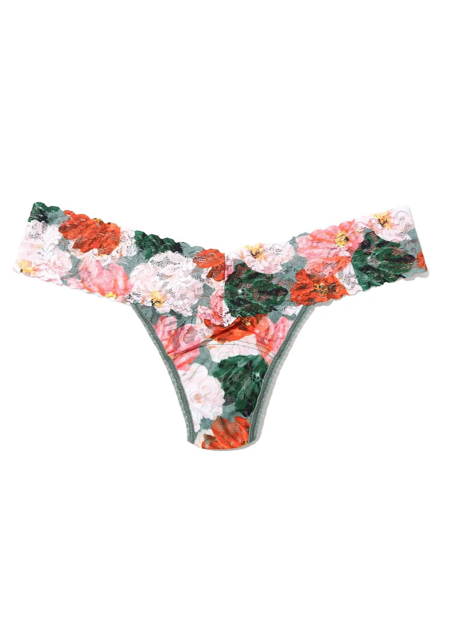 Signature Lace Printed Thong