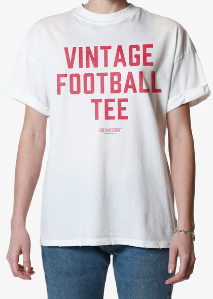 Vintage Football Tee Boyfriend Tee