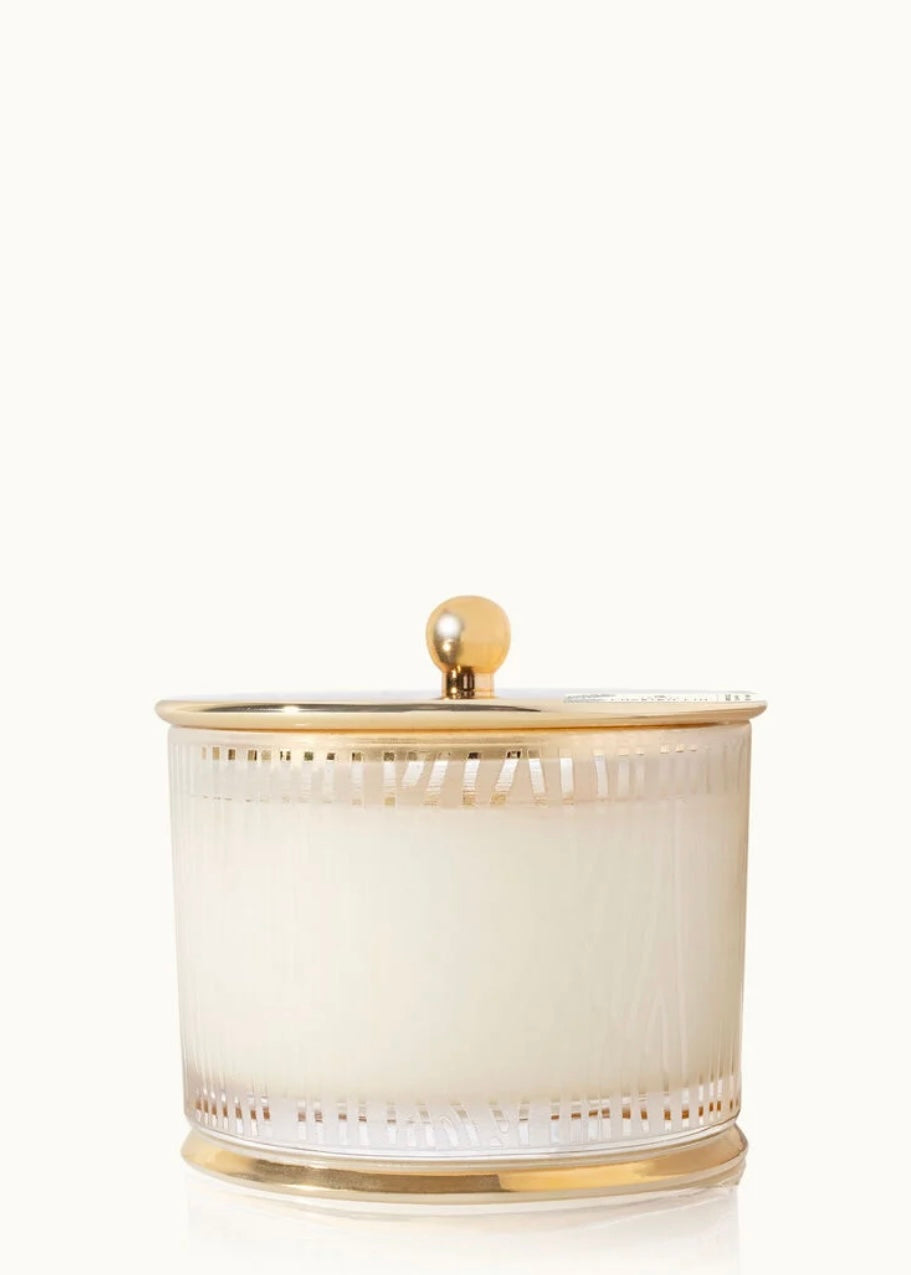 Frasier Fir Gilded Frosted Wood Grain Candle