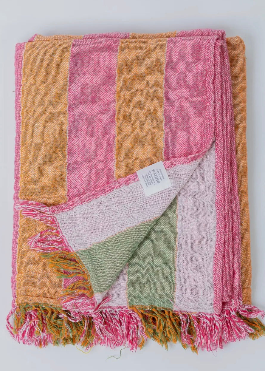 Muslin Striped Turkish Towel