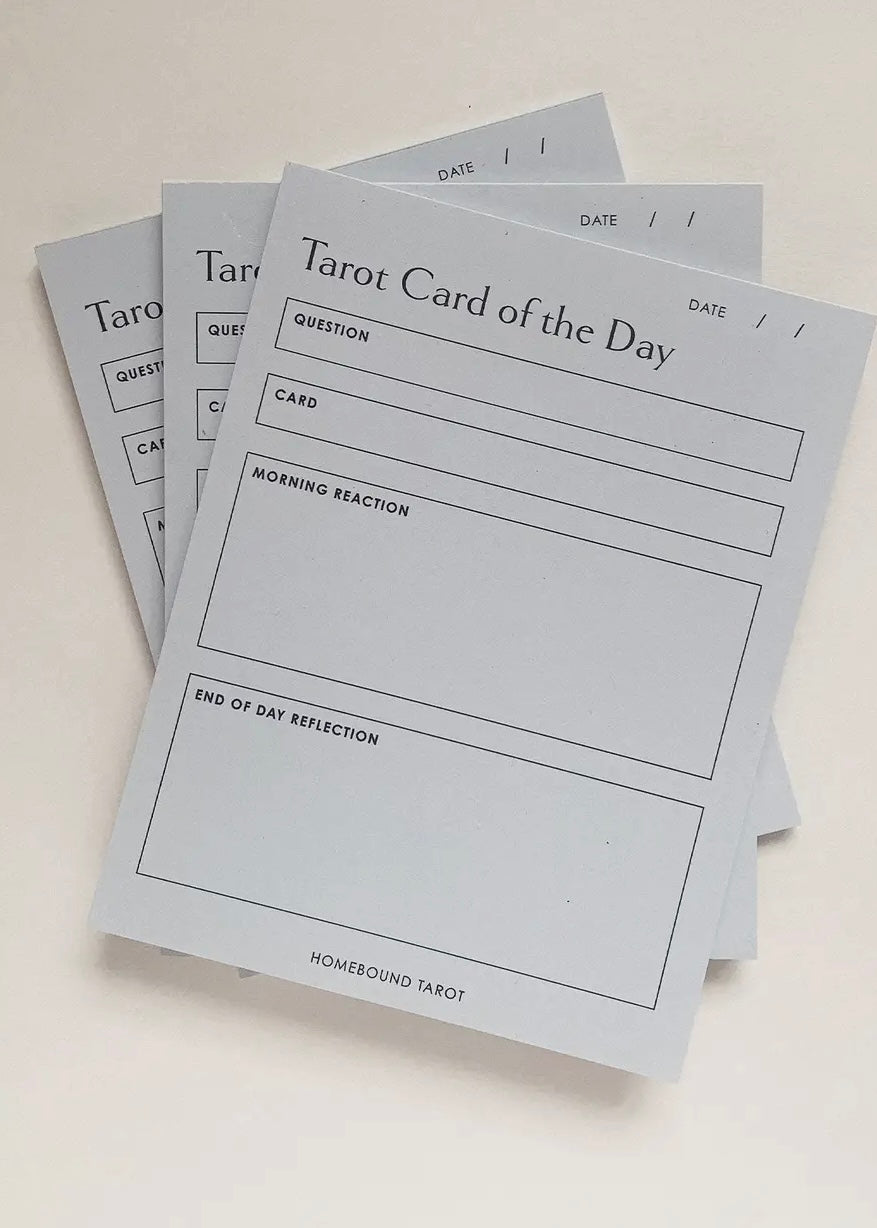 Daily Tarot Reading Pad | Morning To Evening Reflection