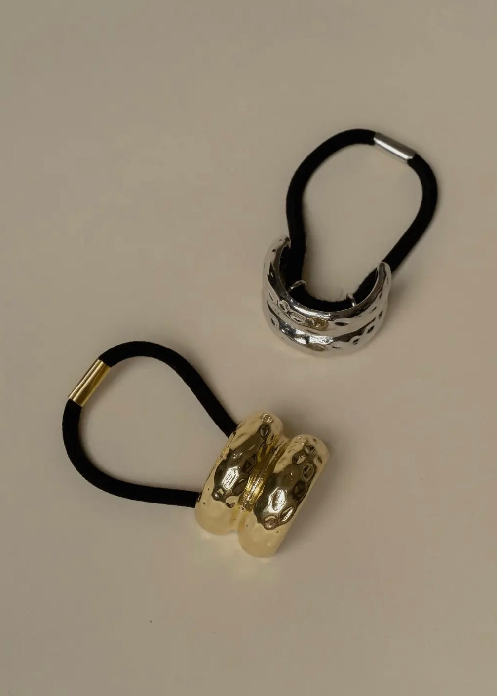 Hammered Metal Hair Bangle