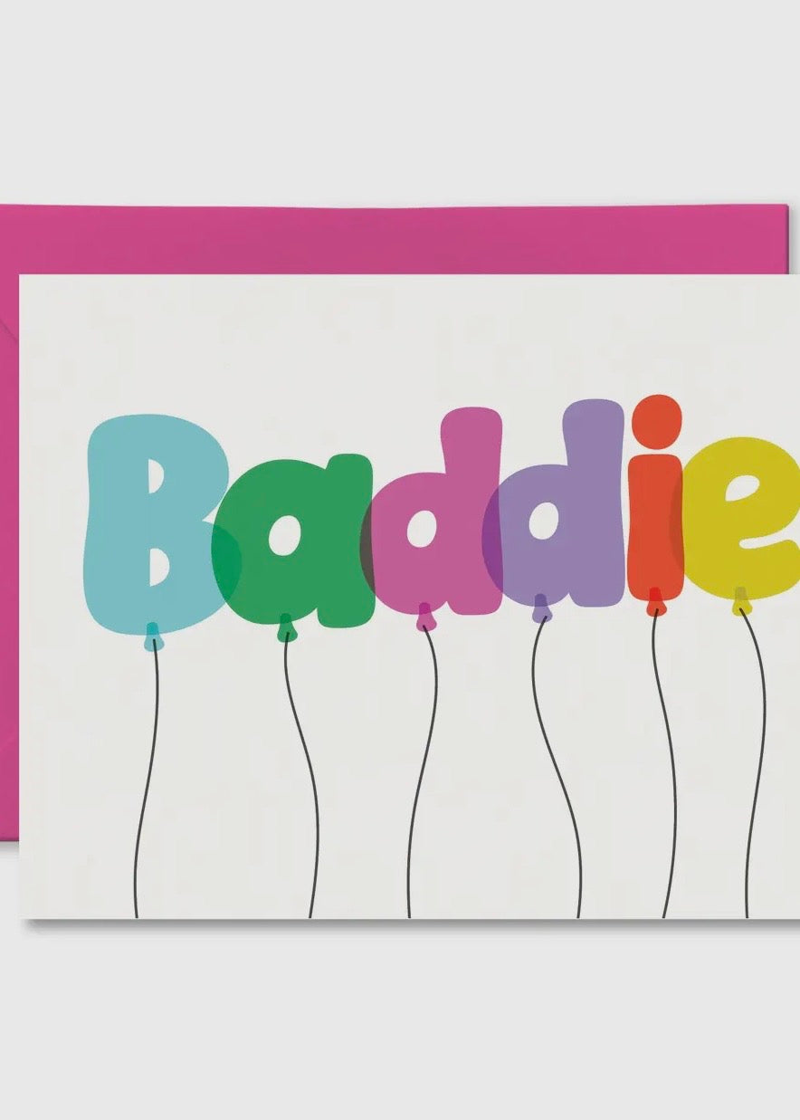 Baddie Balloons Card