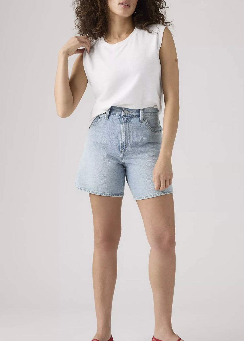High Rise Baggy Short in Far and Wide