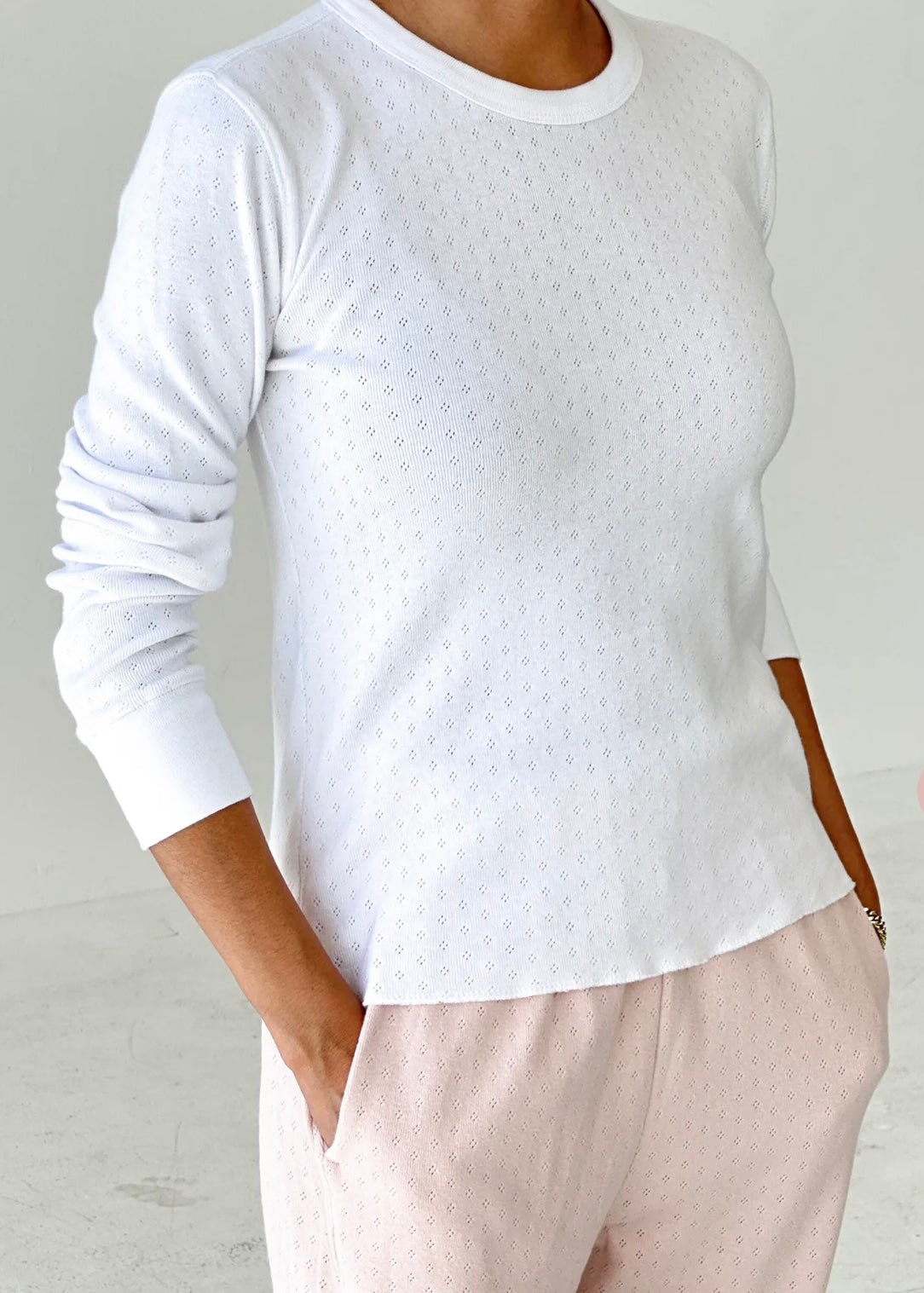 Pointelle Fundamental Tee