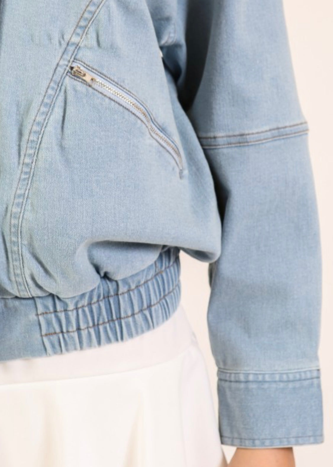 Rally Denim Bomber