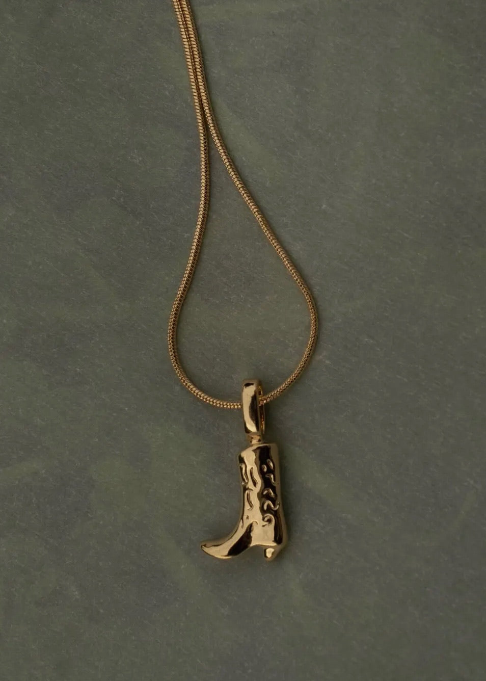 Cowgirl Boot Necklace
