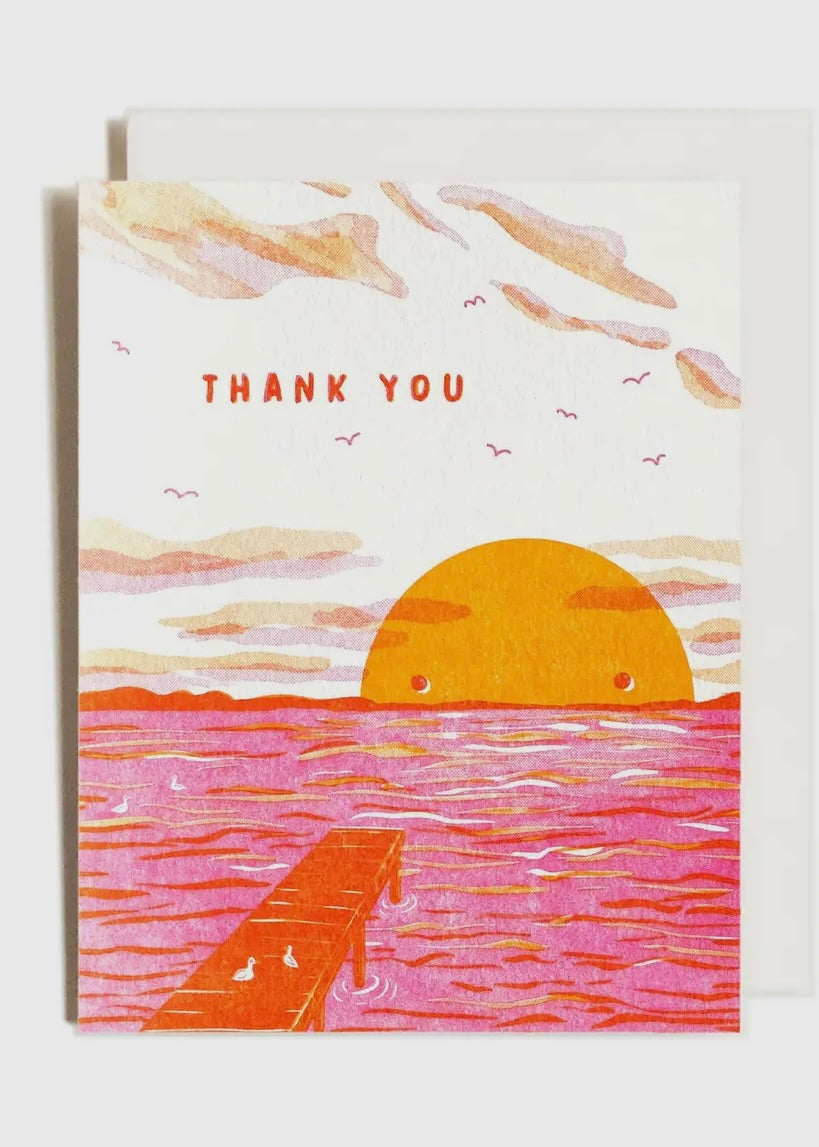 Thank-You Sunset Greeting Card