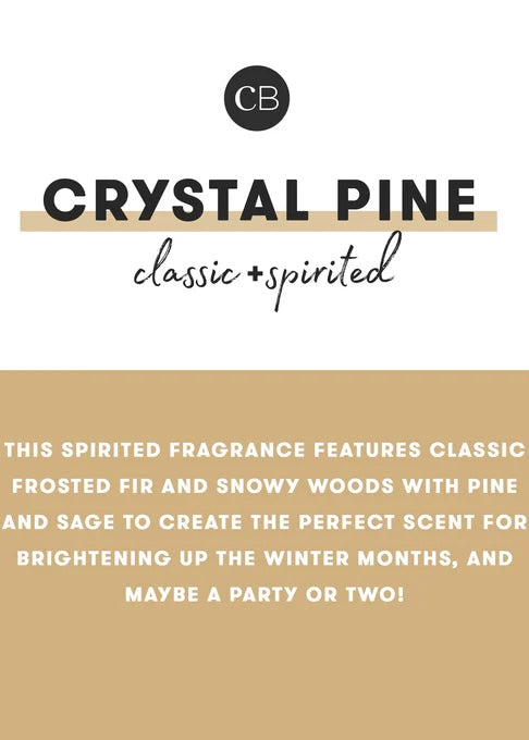 Crystal Pine Holiday Pattern Play Signature Candle