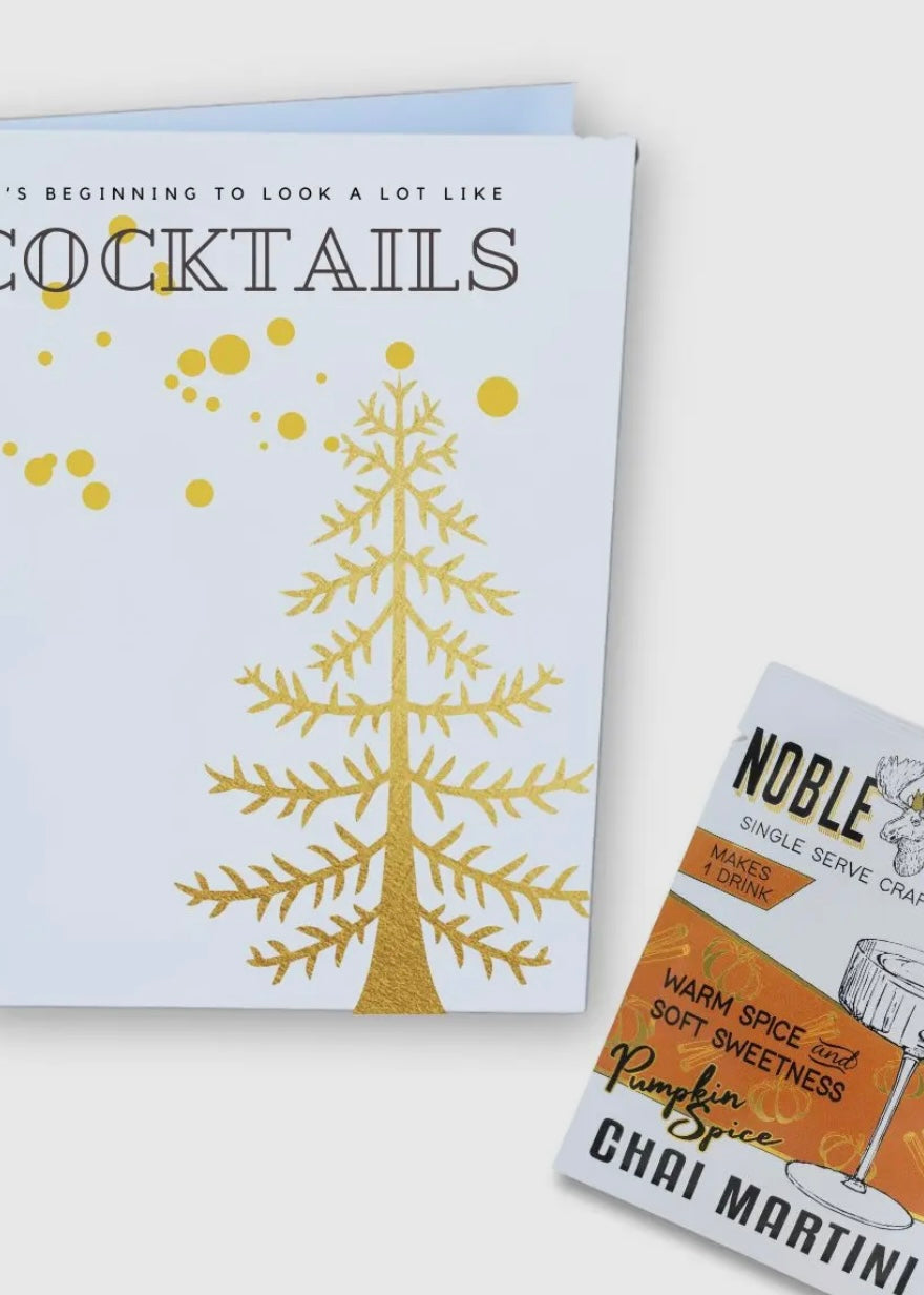 Beginning to Look Like Card + Chai Martini