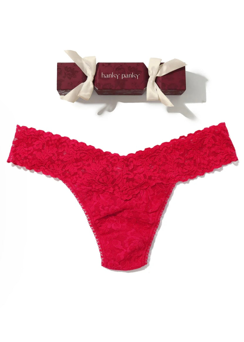 Signature Lace® Thong Holiday Cracker Beet Juice