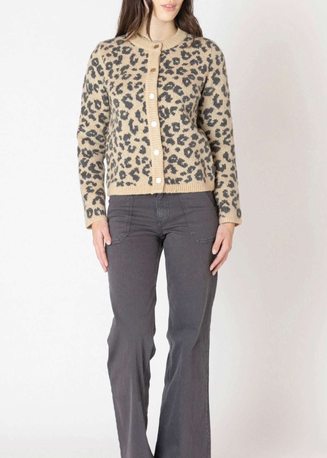 Leopard Print Cardigan