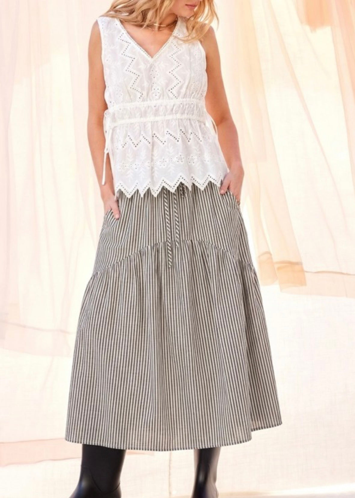 Emmy Striped Skirt