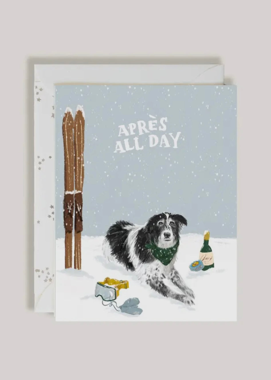Apres All Day Ski Pup with Champagne Card