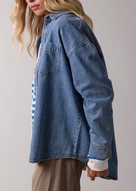 Joni Denim Button Up